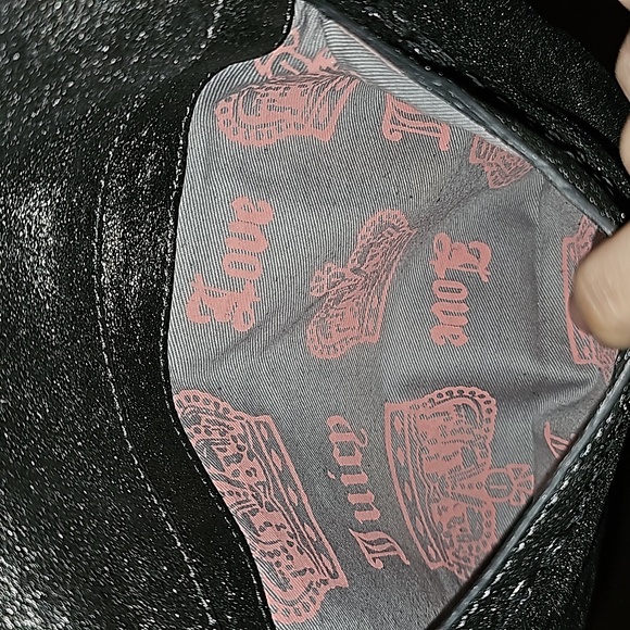 NWT Juicy Couture Metalic Dirt Grey Hobo Bag - Picture 3 of 7